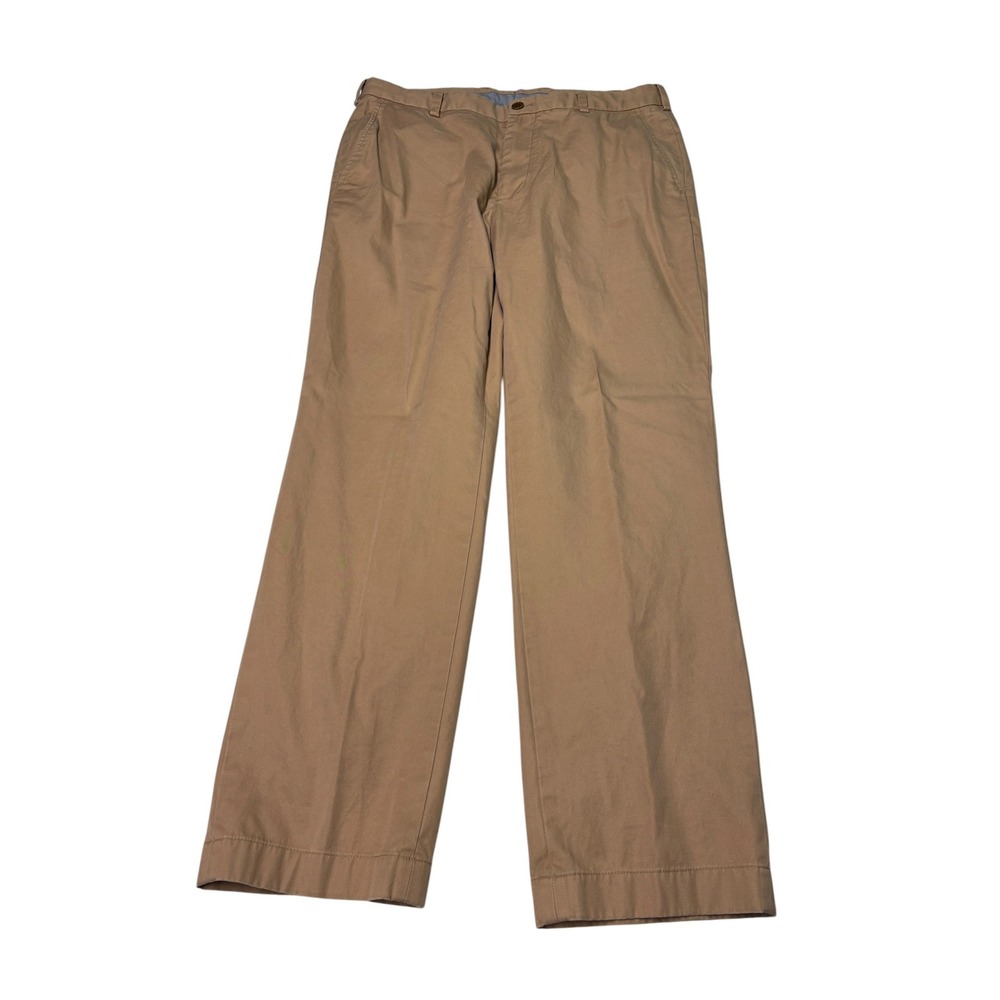 Brooks Brothers Clark Chinos Mens 36x30 Khaki Supima Cotton Stretch Pants Brown